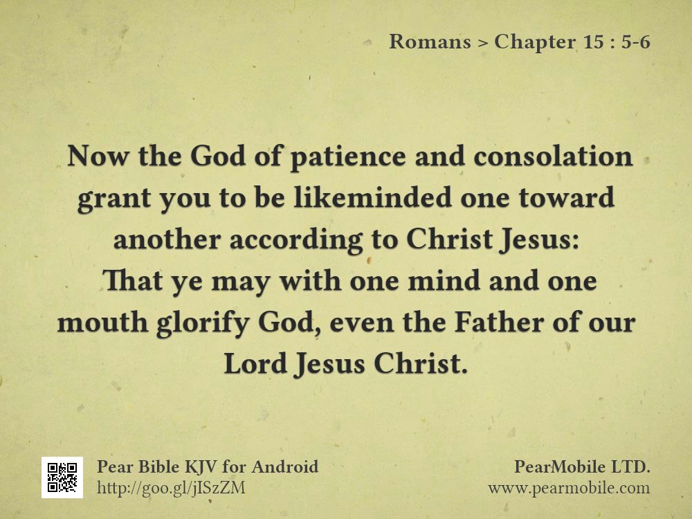 Romans, Chapter 15:5-6
